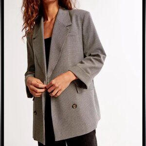Abercrombie Double-Breasted Slouchy Blazer, Oversize Fit